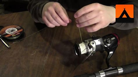 how to tie braid to a spinning reel